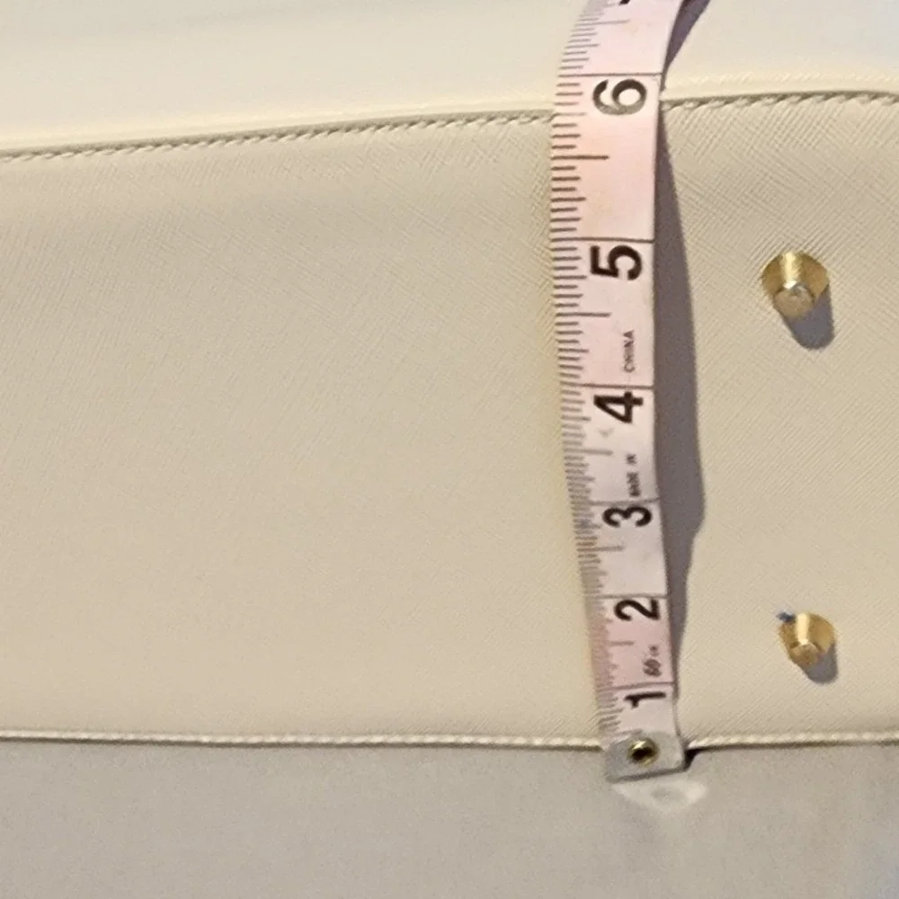 LOVEVOOK Pink-Beige Laptop Tote Bag Vegan Leather Work Bag Gold Hardware Large